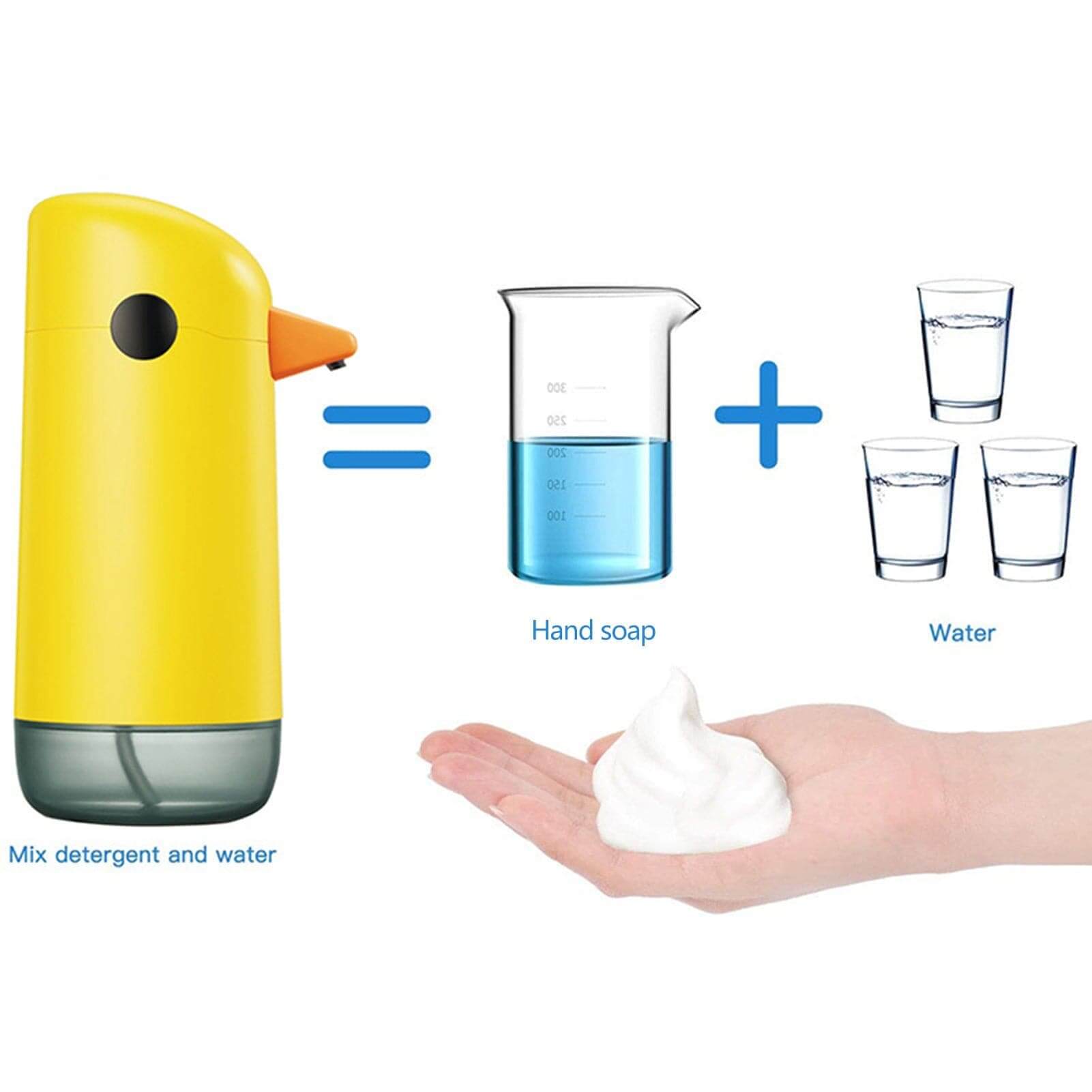 220 ML Foaming Soap Dispenser with Automatic Sensor for Home